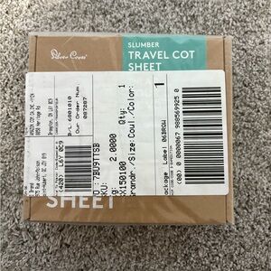 NWT Silver Cross Slumber Travel Cot Sheet
